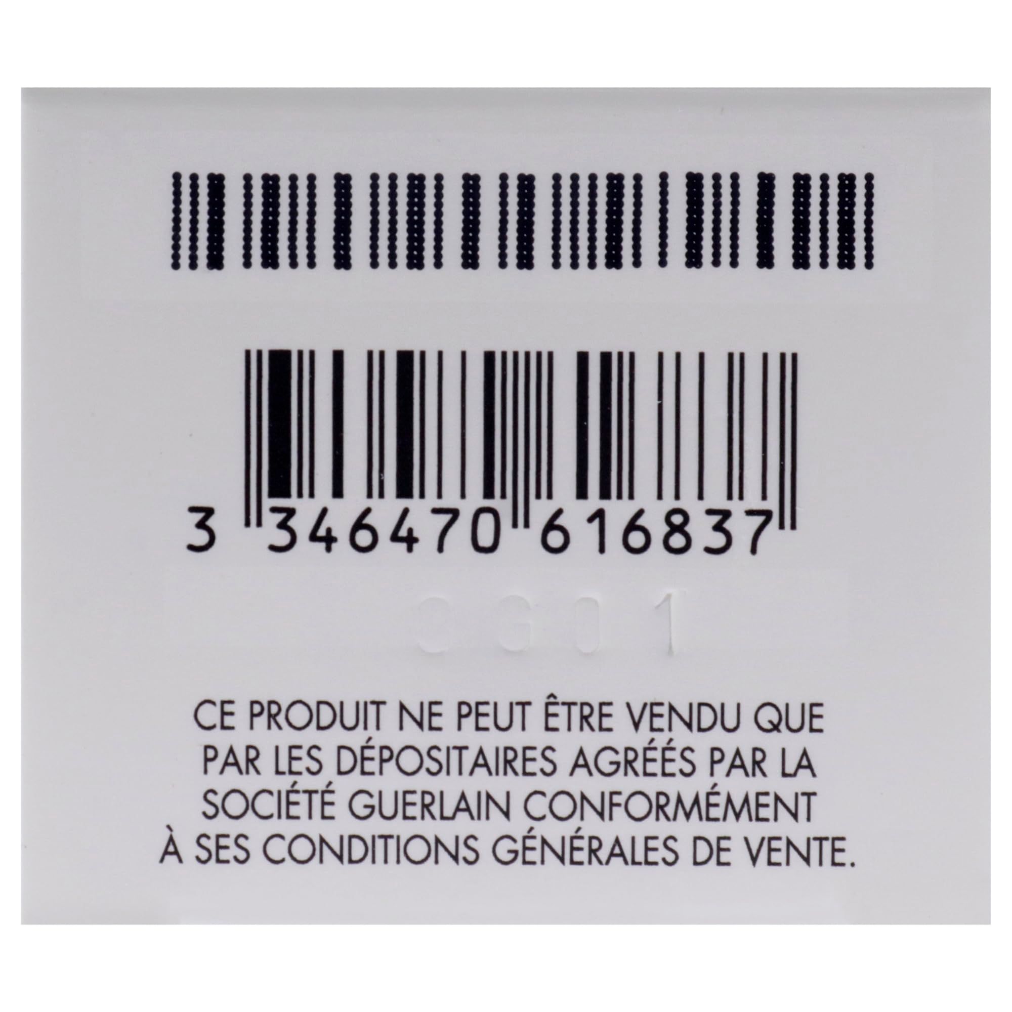 Primo piano del codice a barre sulla confezione. Contiene una serie di barre e numeri.