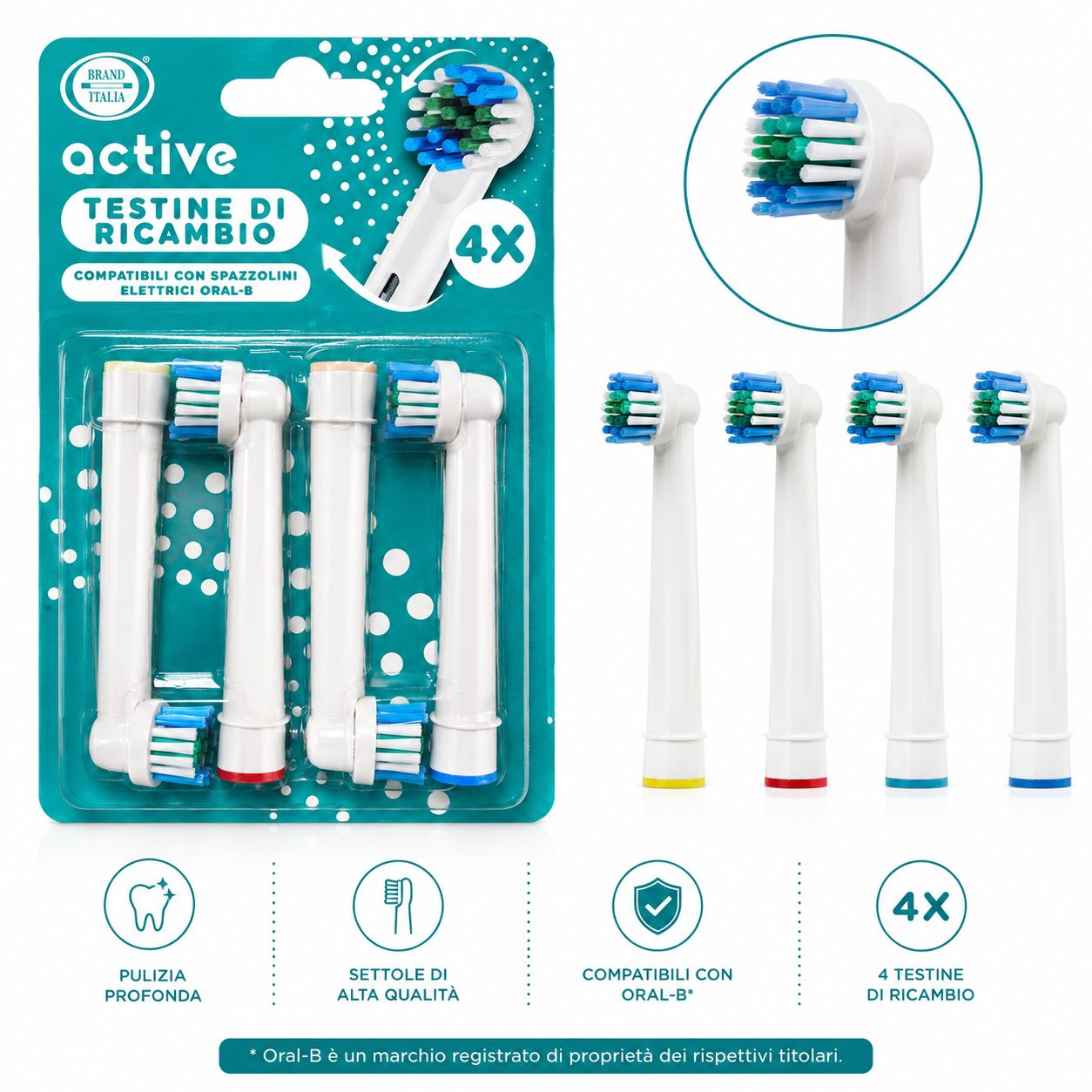 BRAND ITALIA - Testine Compatibili Oral B