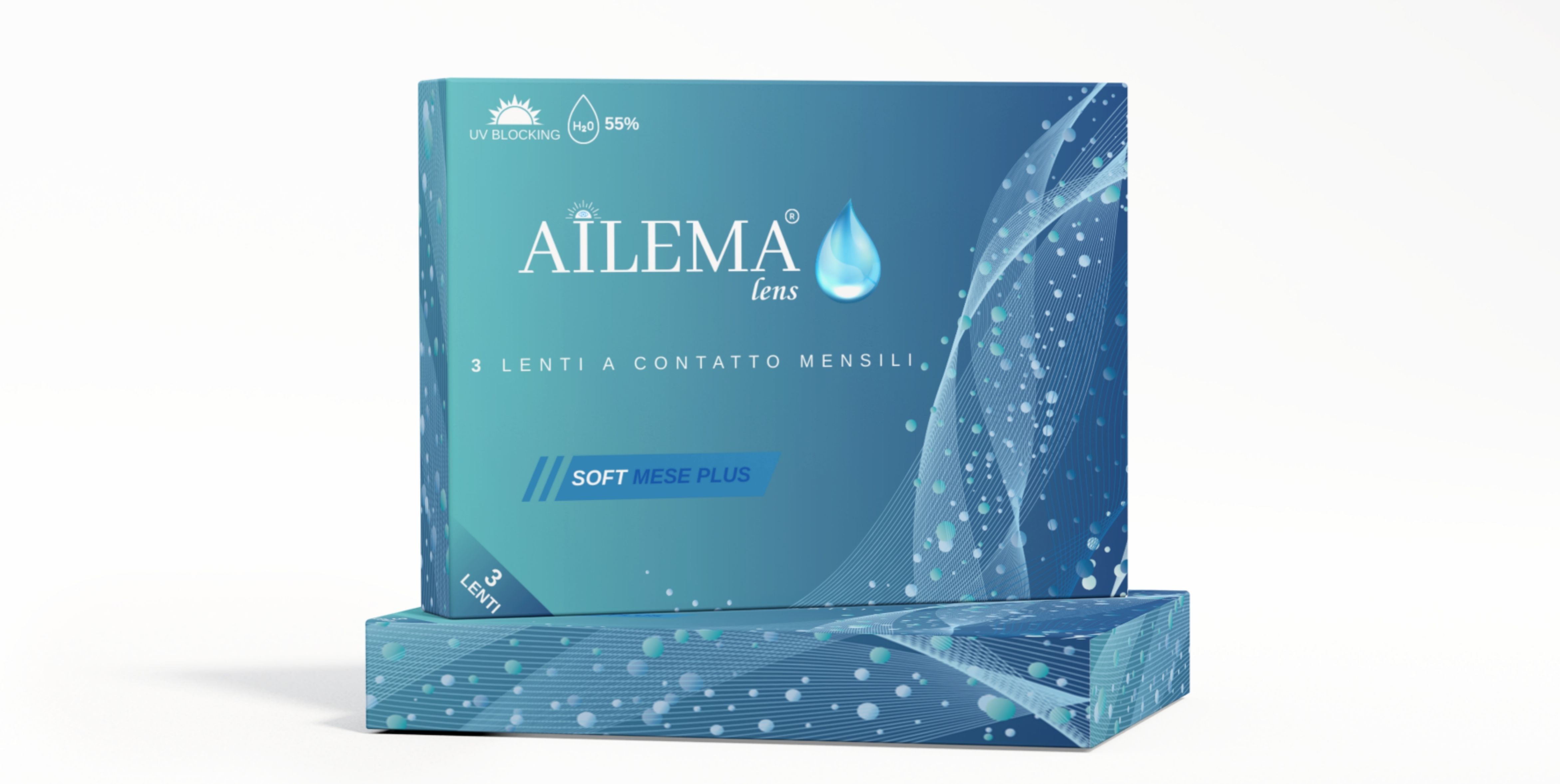 AILEMA Lenti a Contatto Mensili – x3, Alta Idratazione, Elevata Tollerabilità