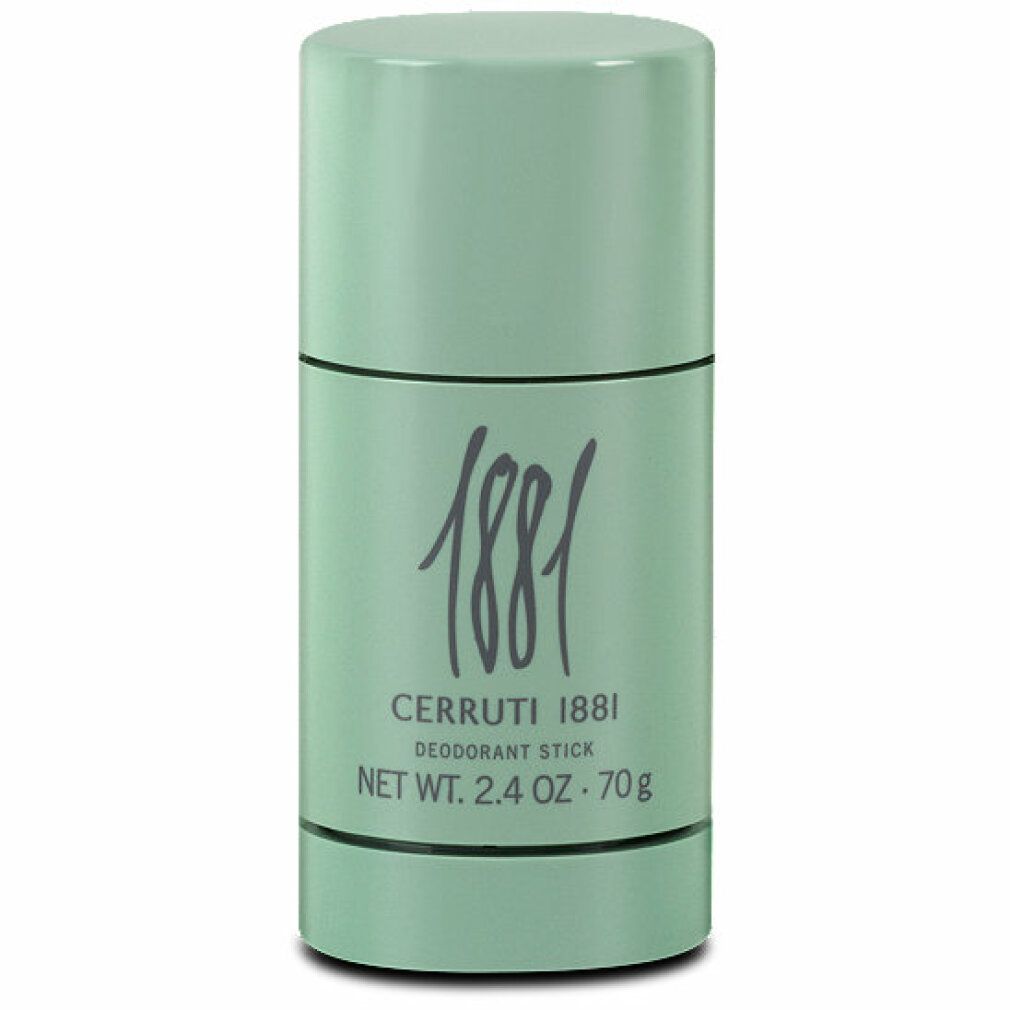 Stick deodorante verde. Scritta: 1881, Cerruti 1881, Deodorant Stick, Net Wt. 2.4 OZ. - 70g.