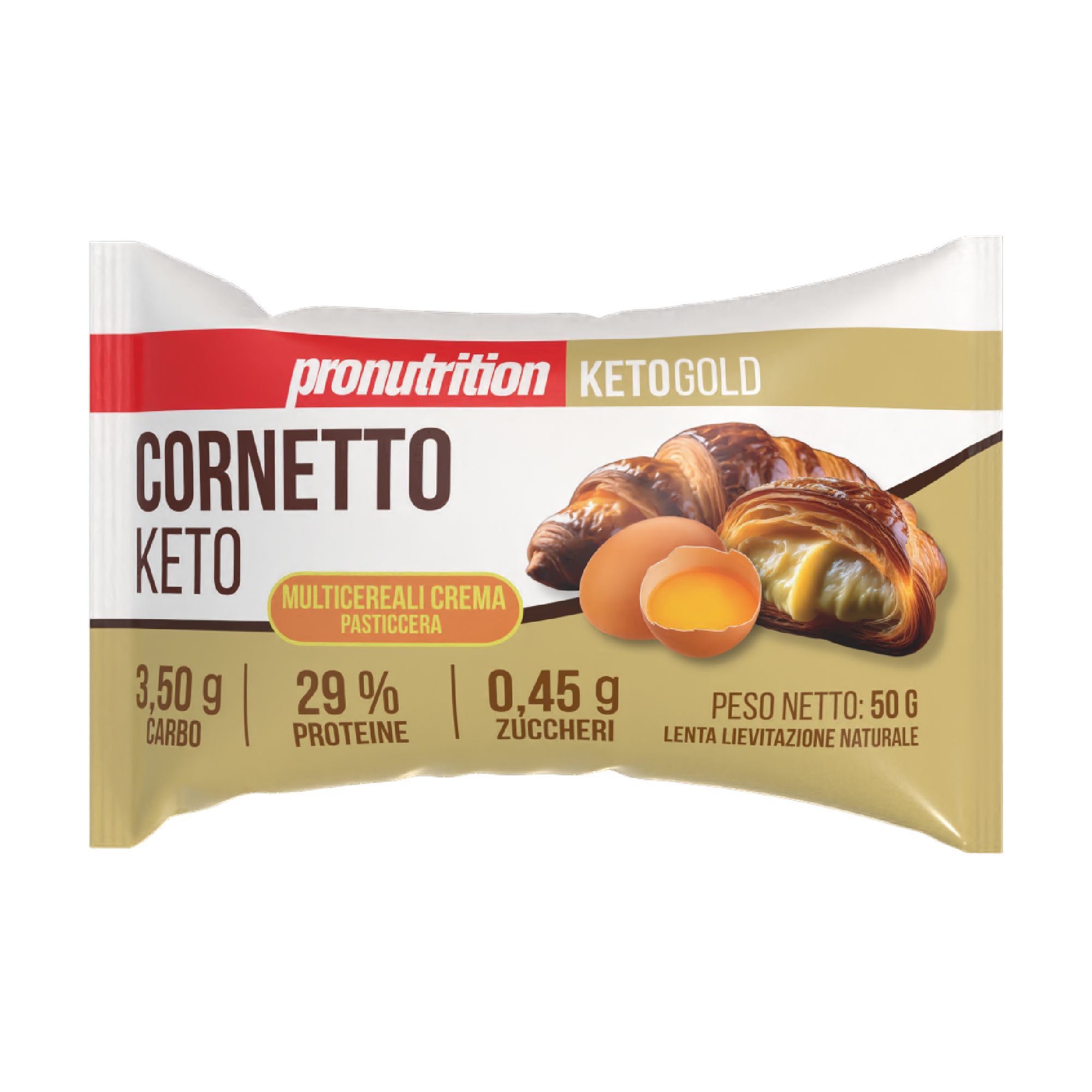 Pronutrition Cornetto keto (50 gr, Crema pasticcera)