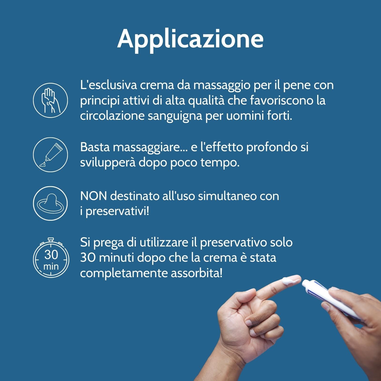 Descrizione italiana della crema JOYDIVISION PENISEX XXL: crema da massaggio, principi attivi, qualità farmaceutica.