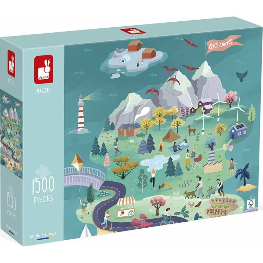 janod Puzzle Viaggio nell'isola dell'armonia 1500 pezzi