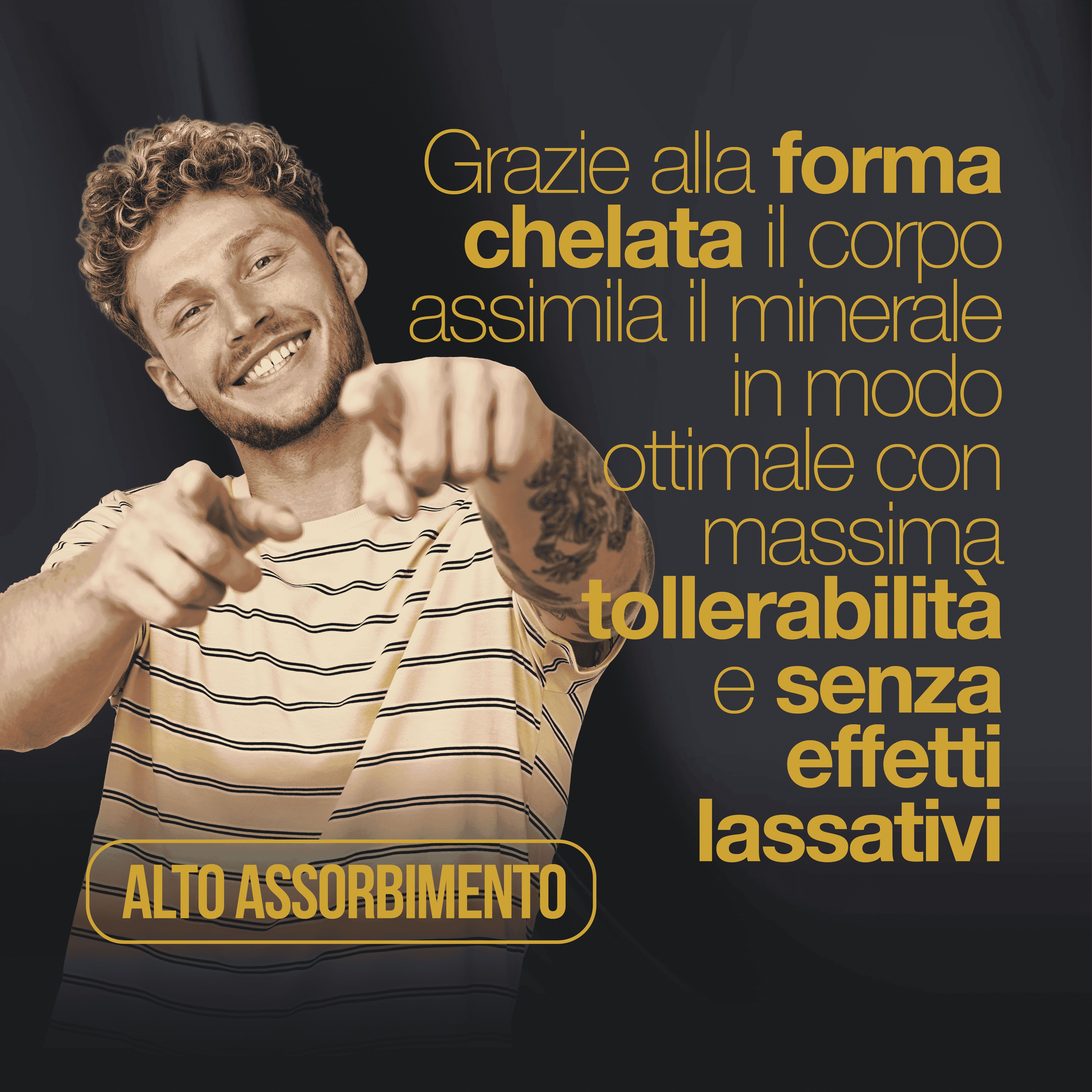 MAGNESIO BISGLICINATO (Fornitura Fino a 4 Mesi), Magnesio Completo 120 Capsule con Vitamine B5, B6|