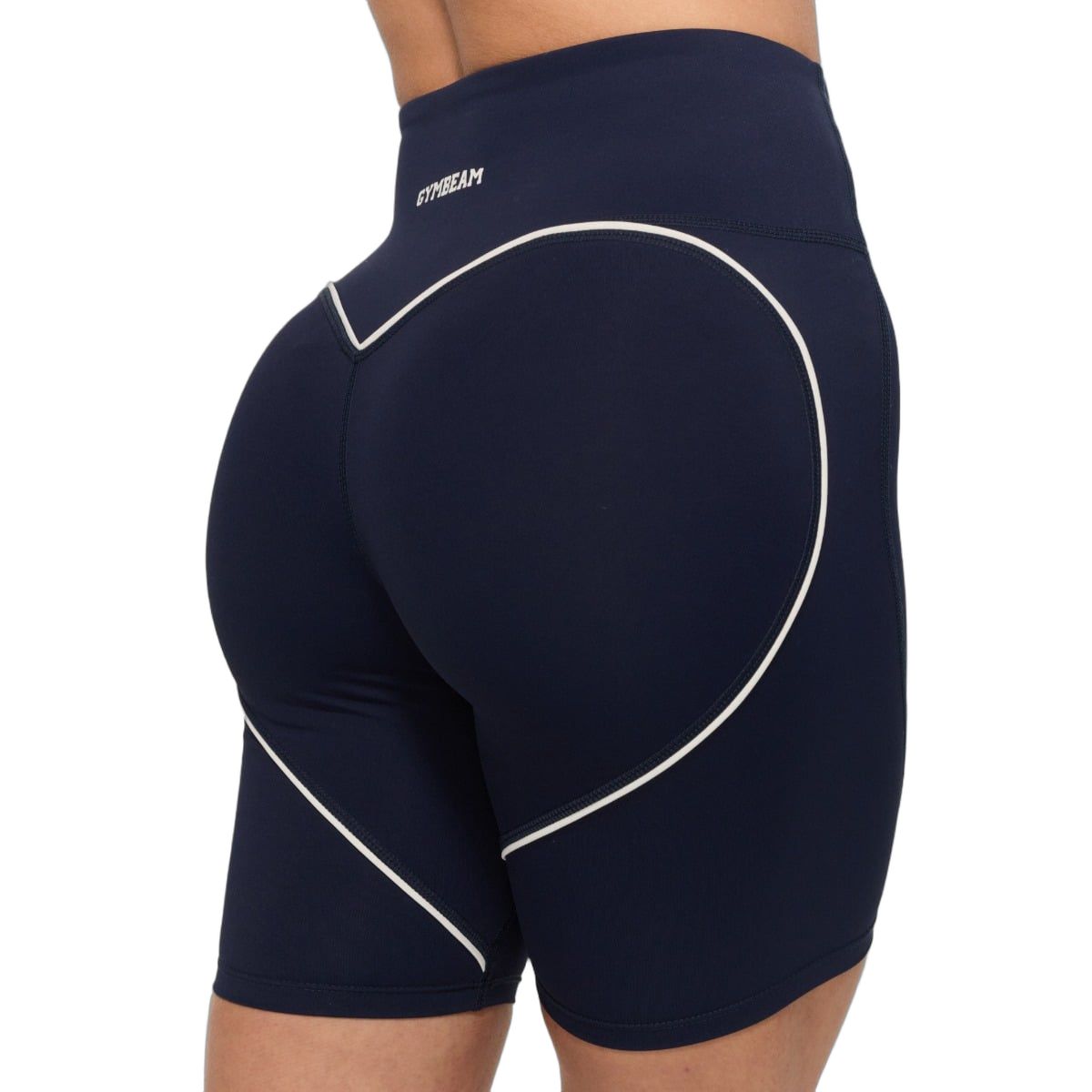 GymBeam Pantaloncini donna slim a vita alta Varsity Blue