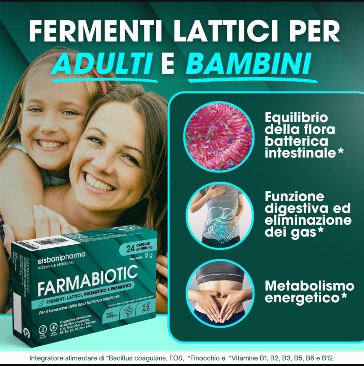 Cisbani Pharma  Farmabiotic - capsule fermenti lattici