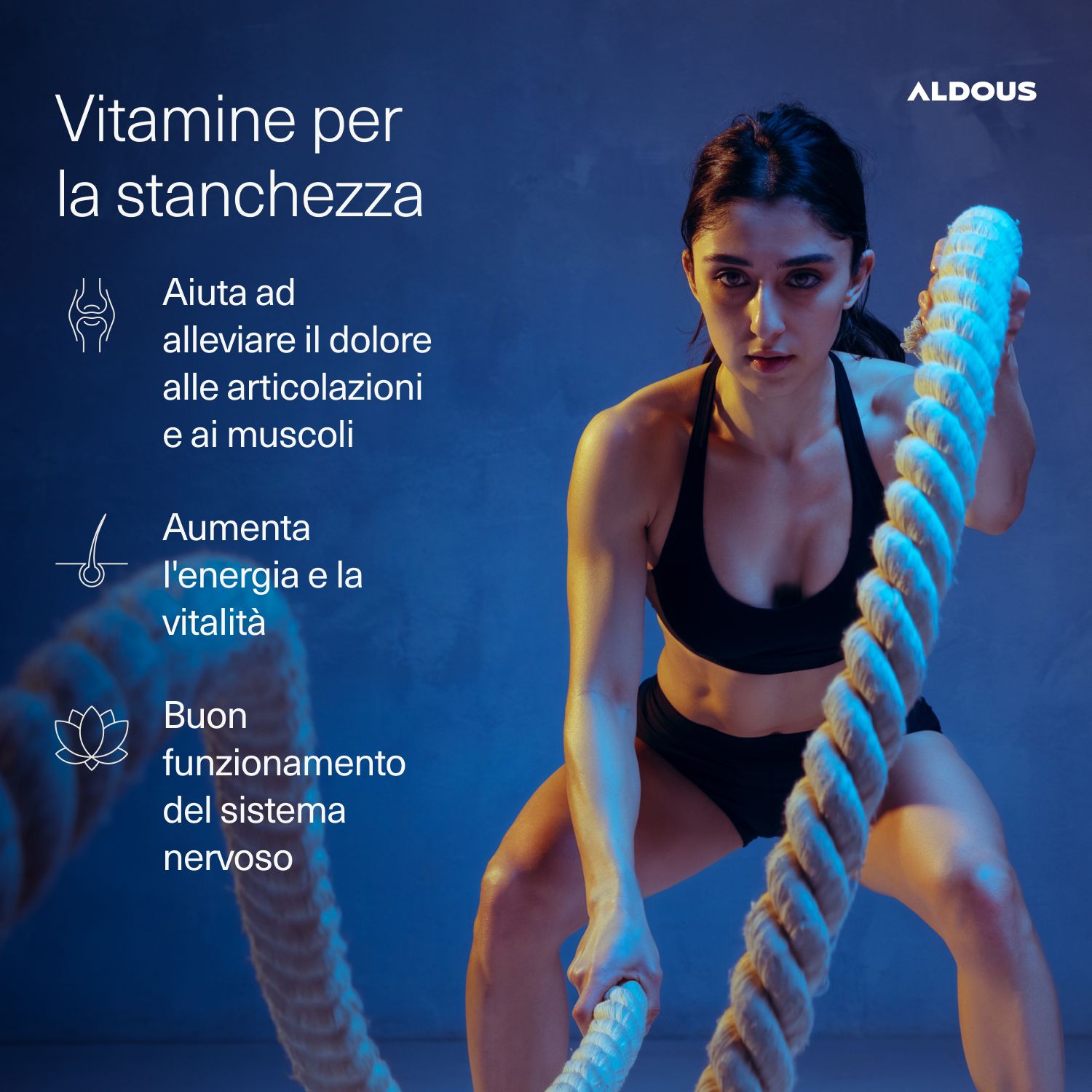 Aldous - Magnesio con Vitamine - Stanchezza, Articolazioni, Muscoli