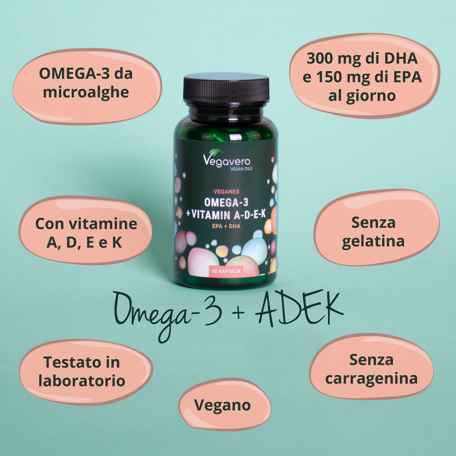 VEGAVERO Omega 3 + ADEK