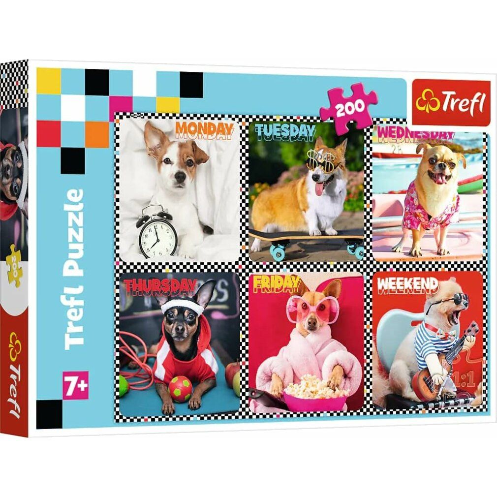 trefl Puzzle Merry Dogs 200 pezzi