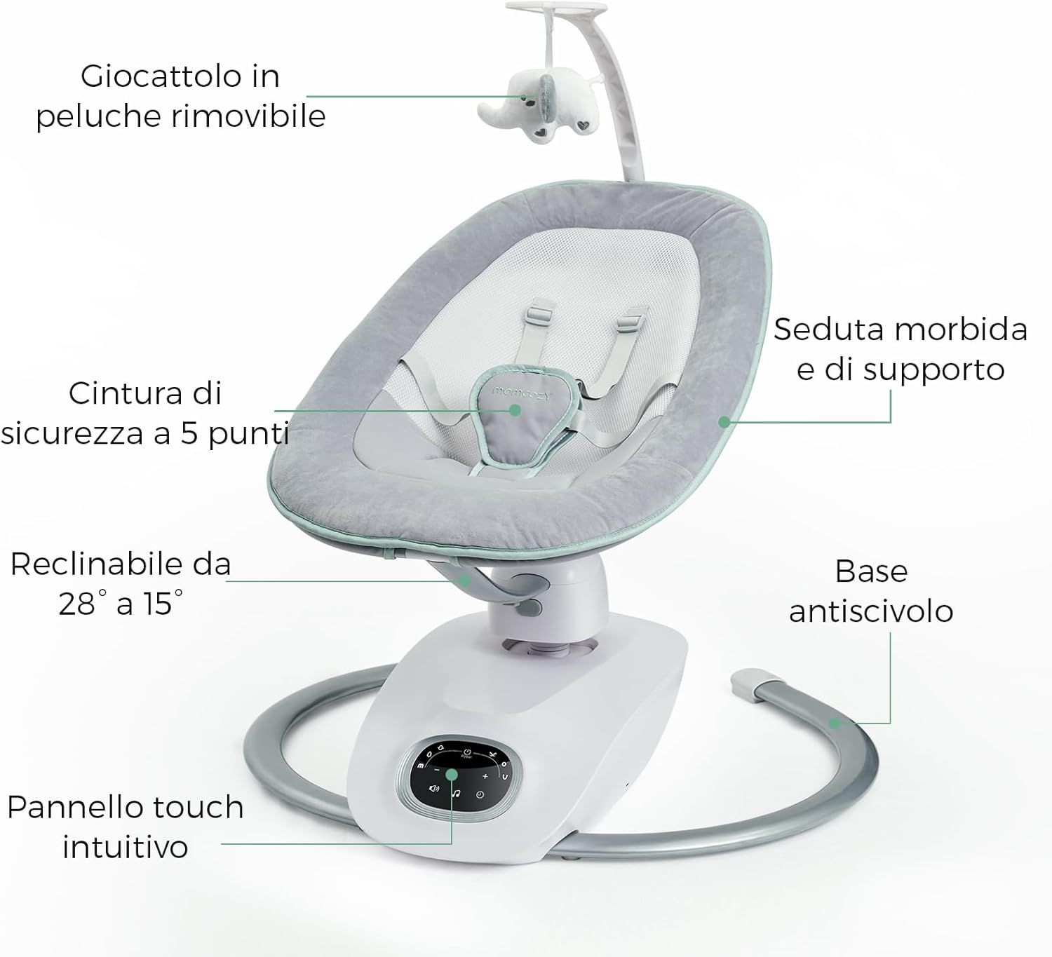 Sdraietta per bambini Momcozy CocoSway