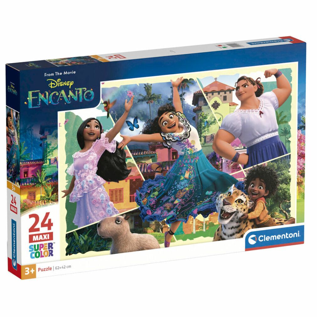 Puzzle Clementoni Disney Encanto Maxi 24 pezzi. Con personaggi del film. Età consigliata: 3+