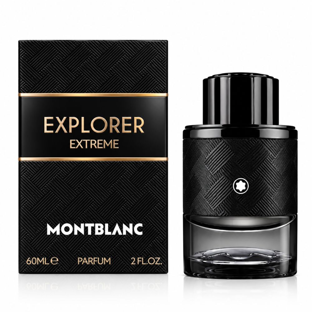 Flacone e confezione Montblanc Explorer Extreme Eau De Parfum Spray 60ml.