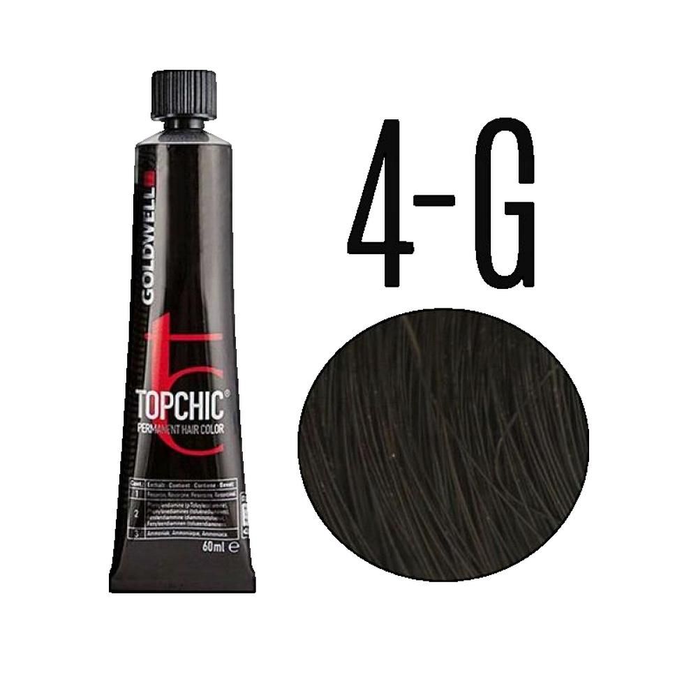 Goldwell Topchic 4-G, colore permanente. Tubo nero con cerchio colore. 60ml.