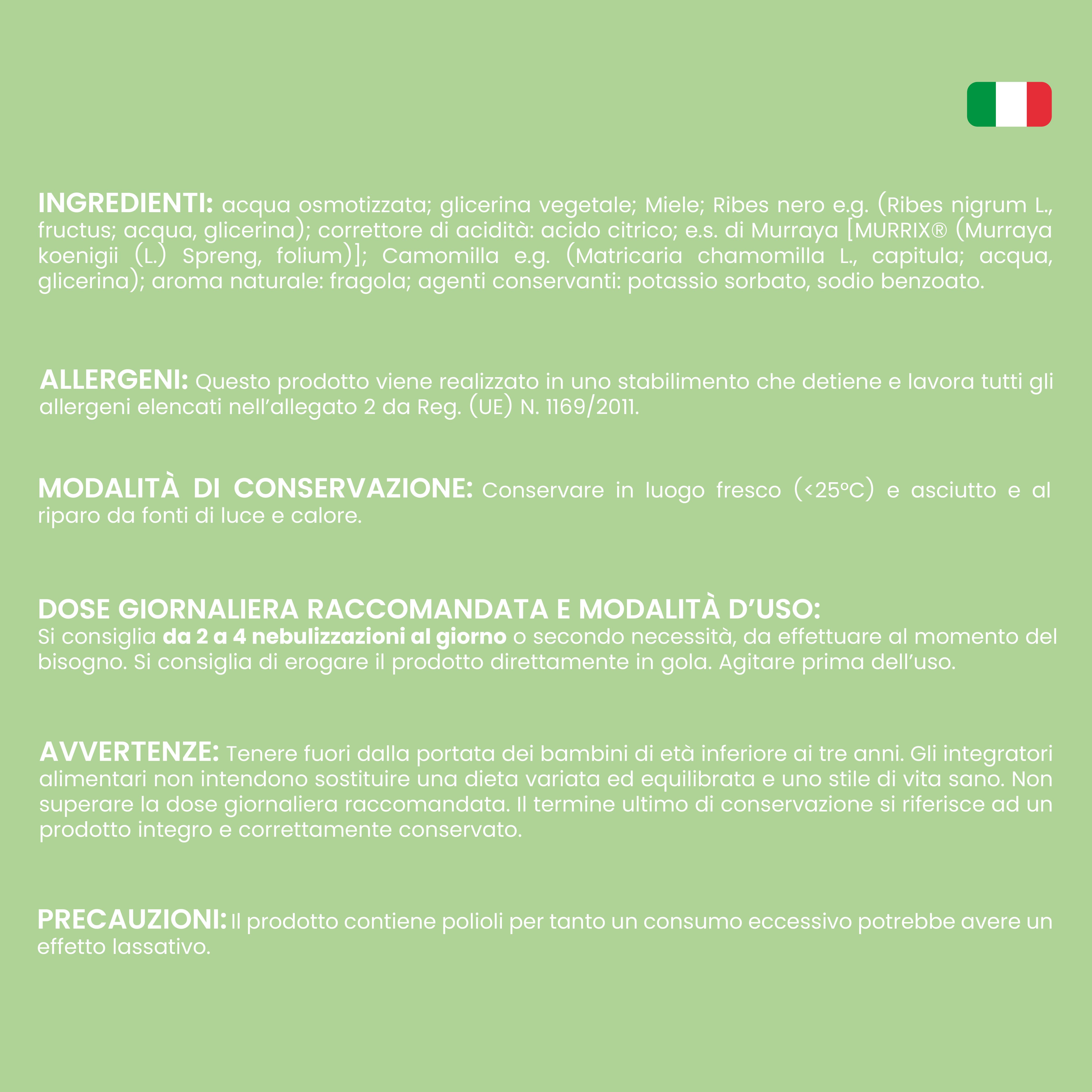 NTP Biotech- Murrixina Spray Junior – Spray orale per il benessere delle vie orofaringee