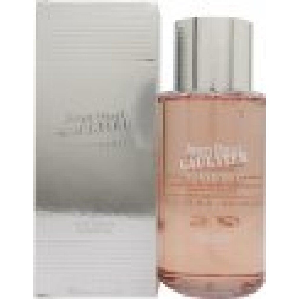 Flacone di gel doccia e scatola. Scritta: Jean Paul Gaultier Classique.