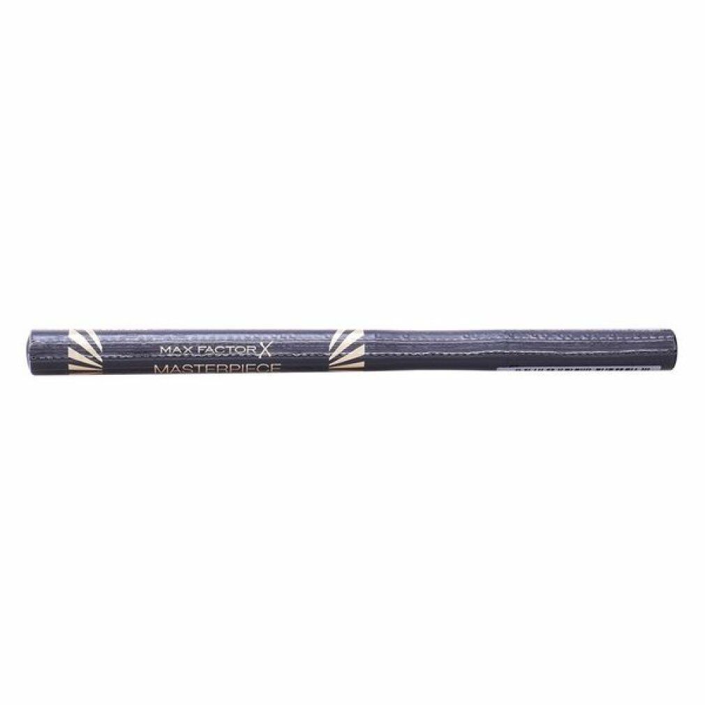 Eyeliner nero. Scritta: Max Factor Masterpiece. Dettagli dorati.