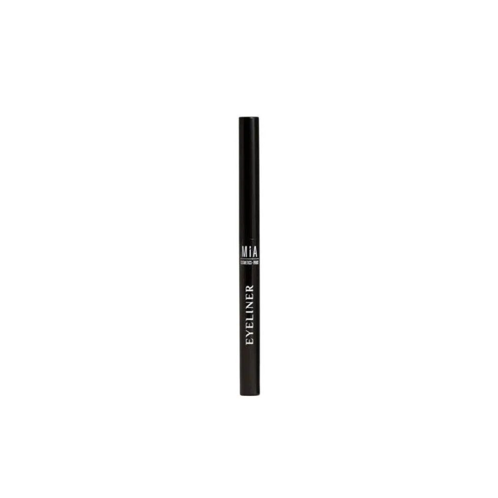 Eyeliner nero mía Cosmetics. Prodotto in posizione verticale.