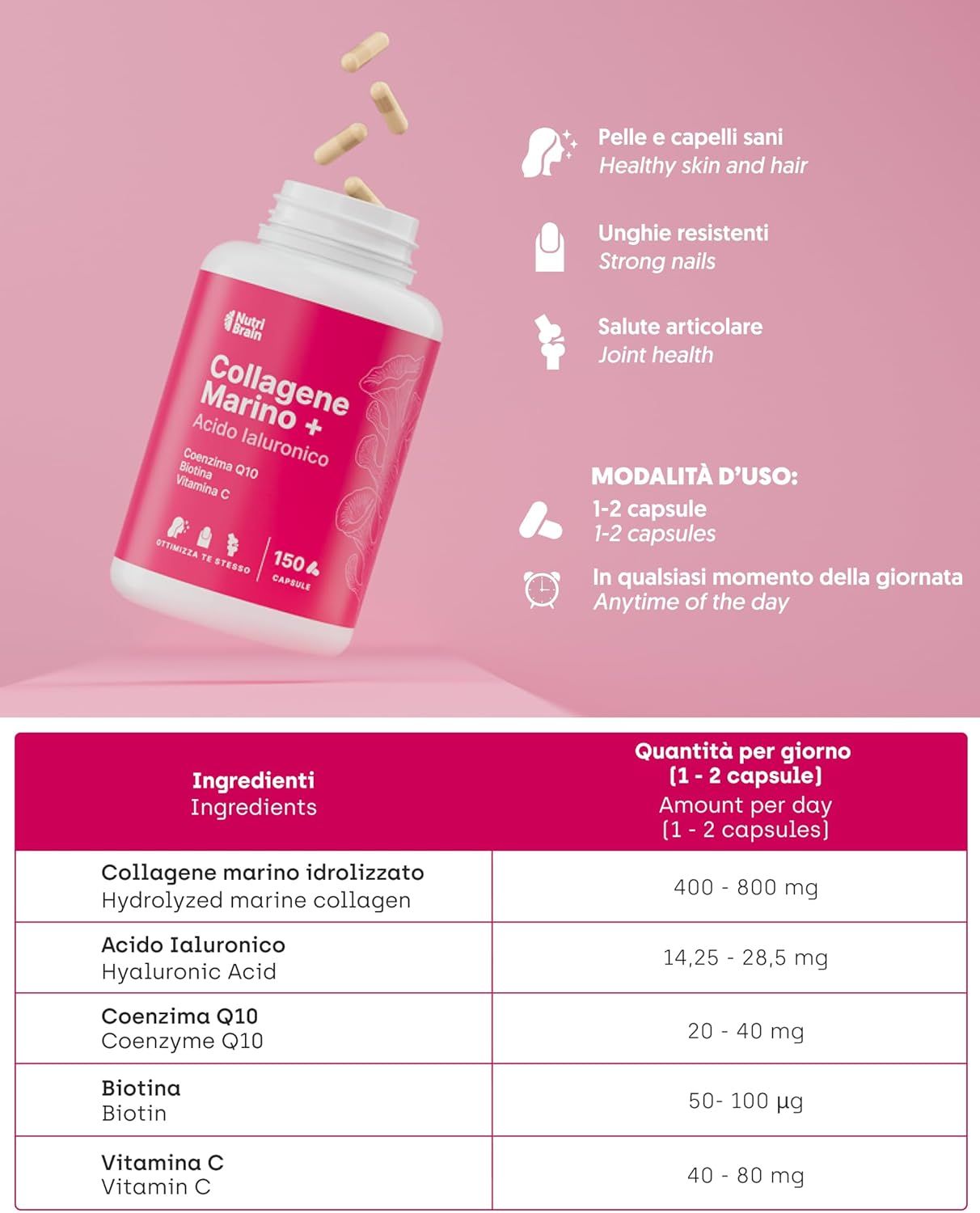 NUTRIBRAIN Collagene Marino Puro Capsula