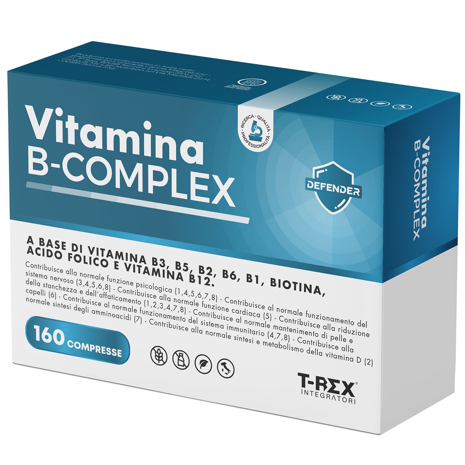 T-Rex Integratori Vitamina B Complex 160 Compresse