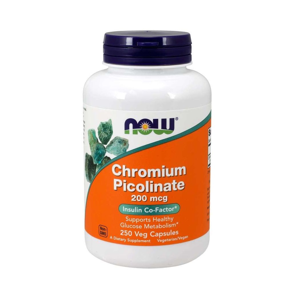 NOW FOODS Picolinato di cromo 200 mcg