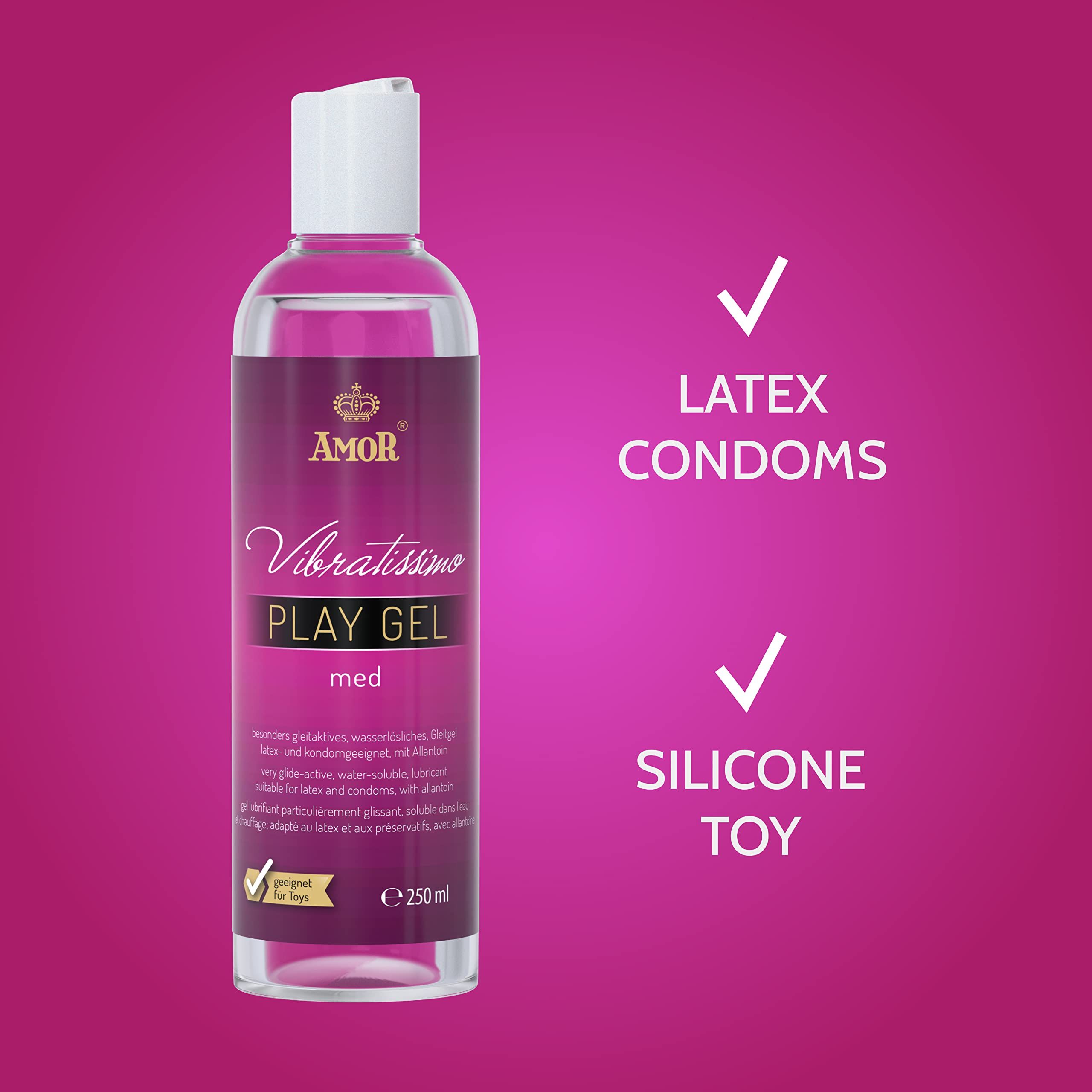 Vibratissimo Play Gel Warming: Adatto per preservativi in lattice e giocattoli in silicone.