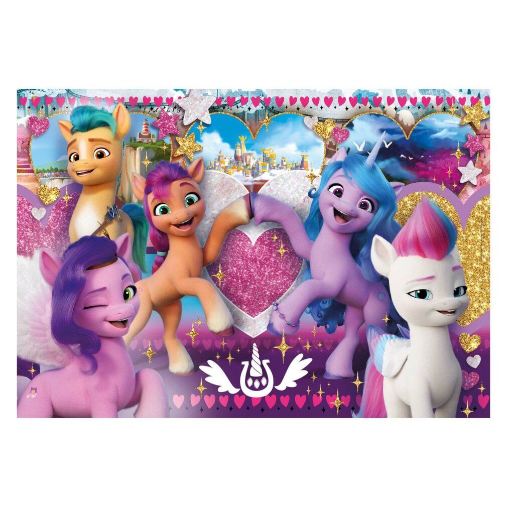 Clementoni Maxi Puzzle My Little Pony Heart, 104 pezzi.