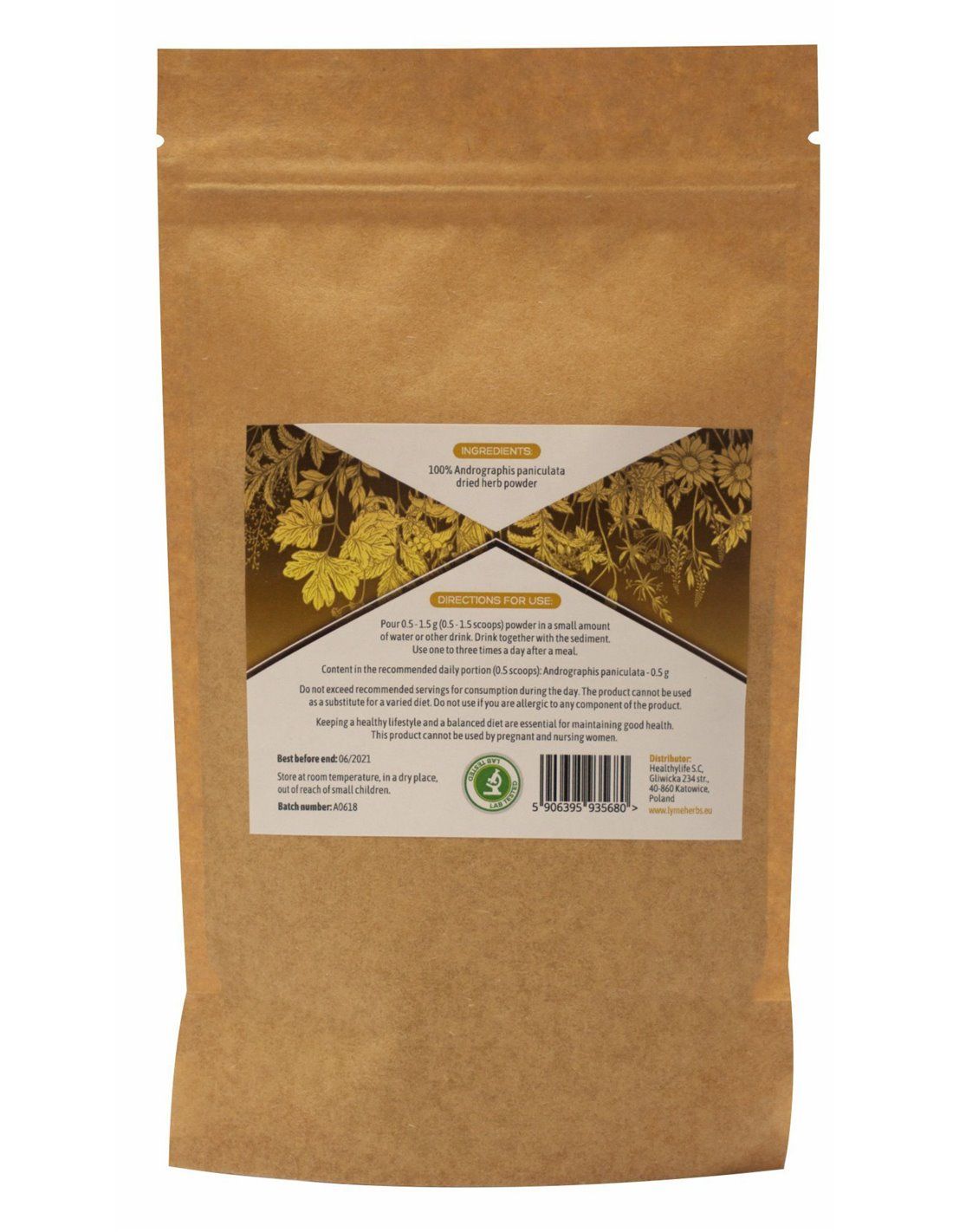 Lymeherbs Andrographis (Kalmegh) in polvere