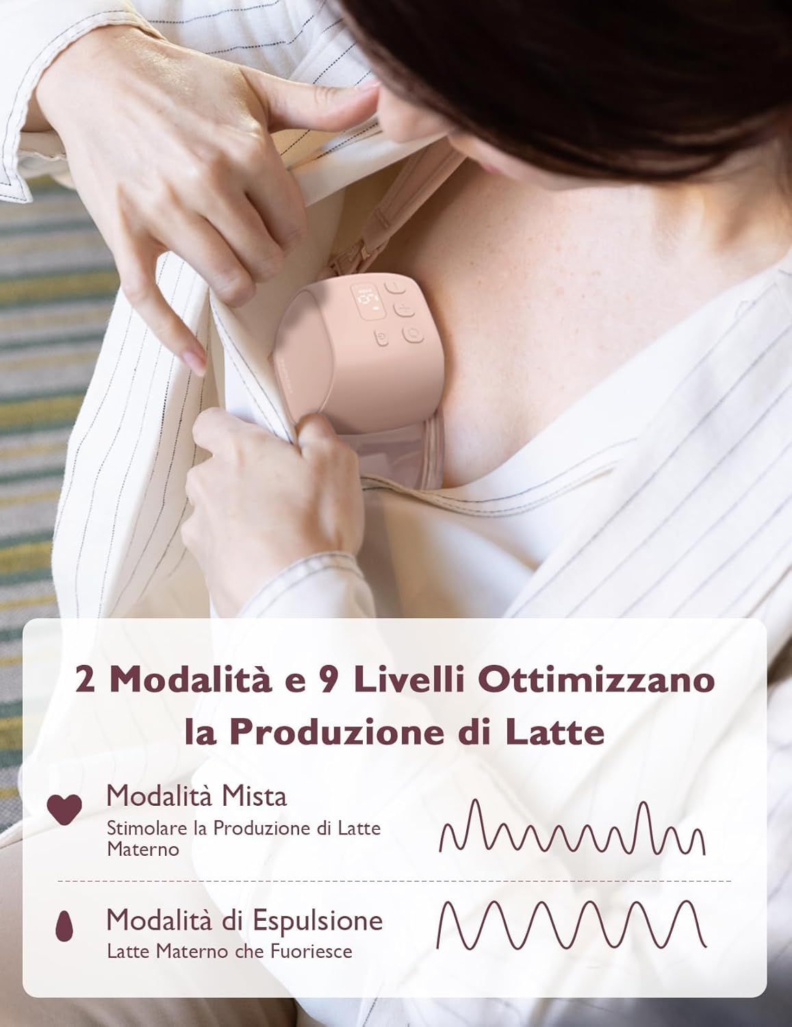 Tiralatte elettrico portatile Momcozy Pro aggiornato