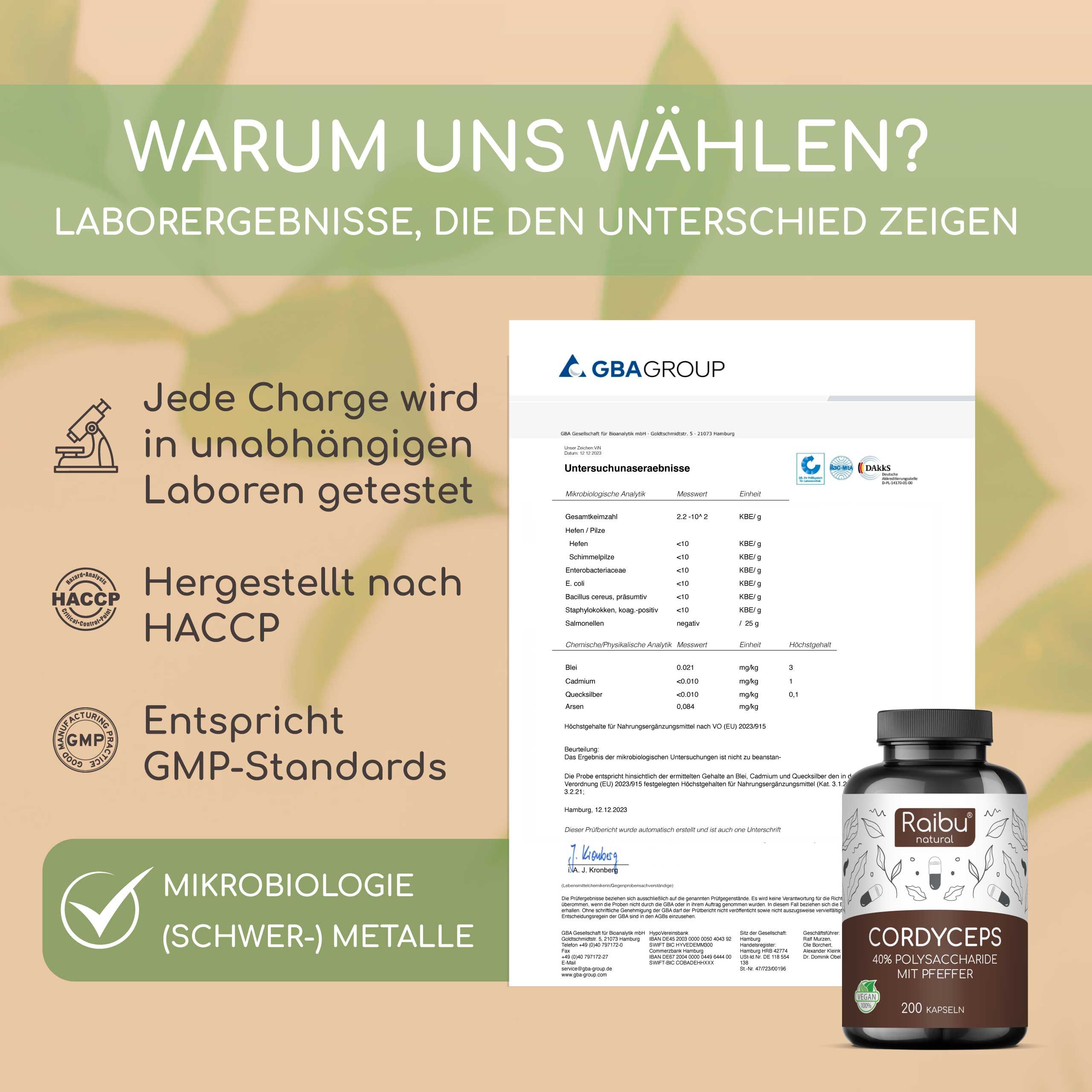 Cordyceps Capsule 700 mg Alto Dosaggio - RAIBU