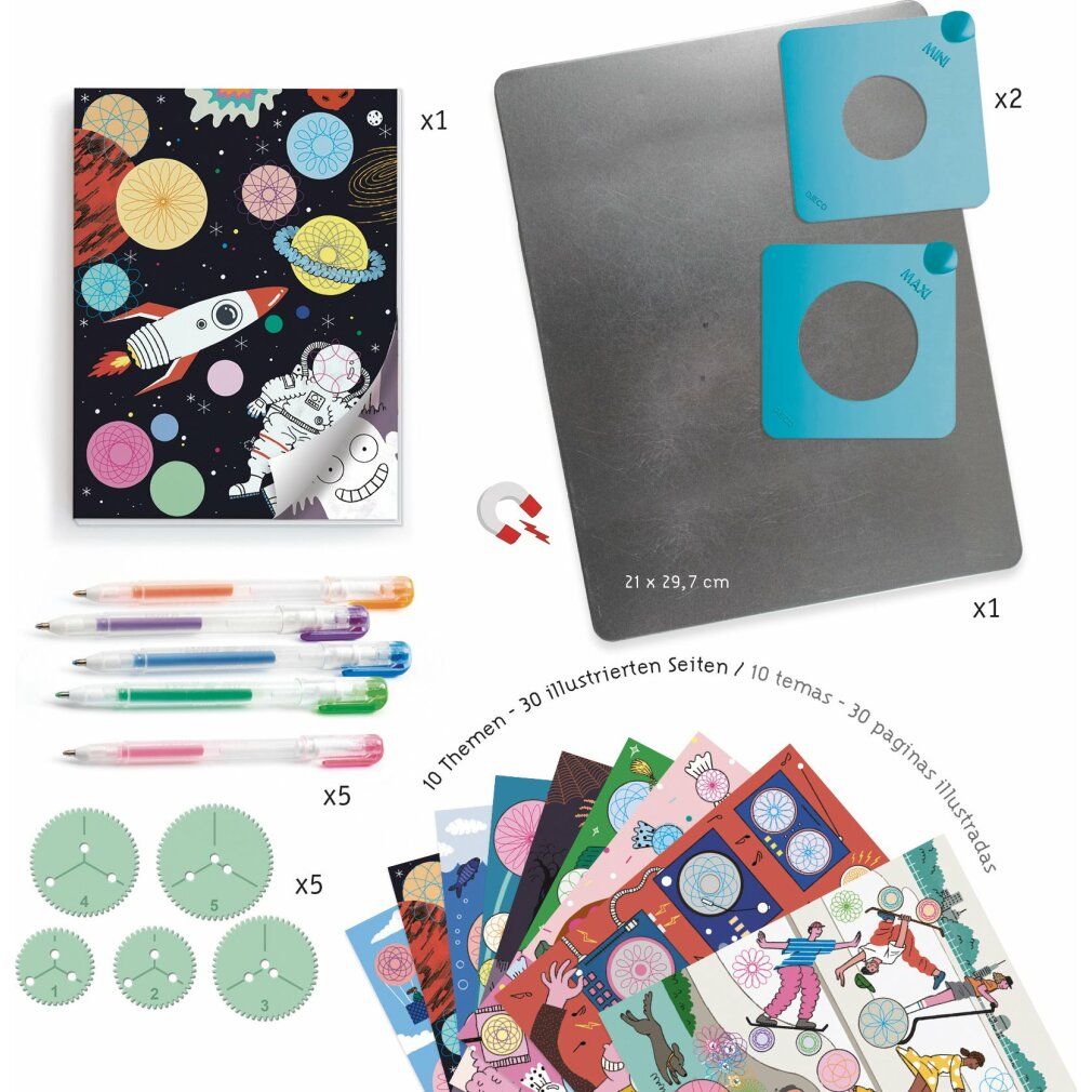 djeco spirali Creative Set Deco - 10 motivi