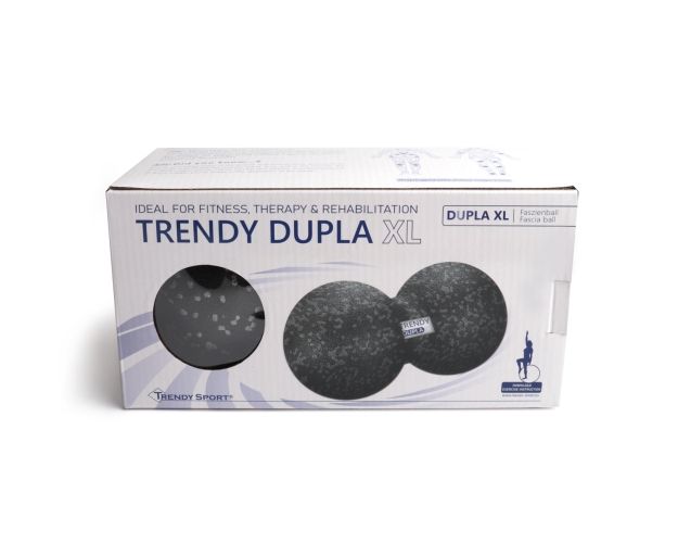 Confezione Trendy Dupla XL. Ideale per fitness, terapia e riabilitazione. Palla duo fascia illustrata.