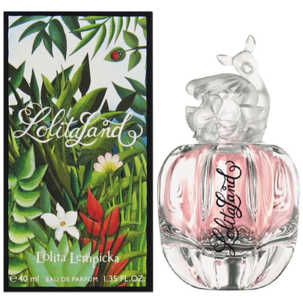 Flacone Lolita Lempicka Lolitaland Eau de Parfum con applicazione cervo.