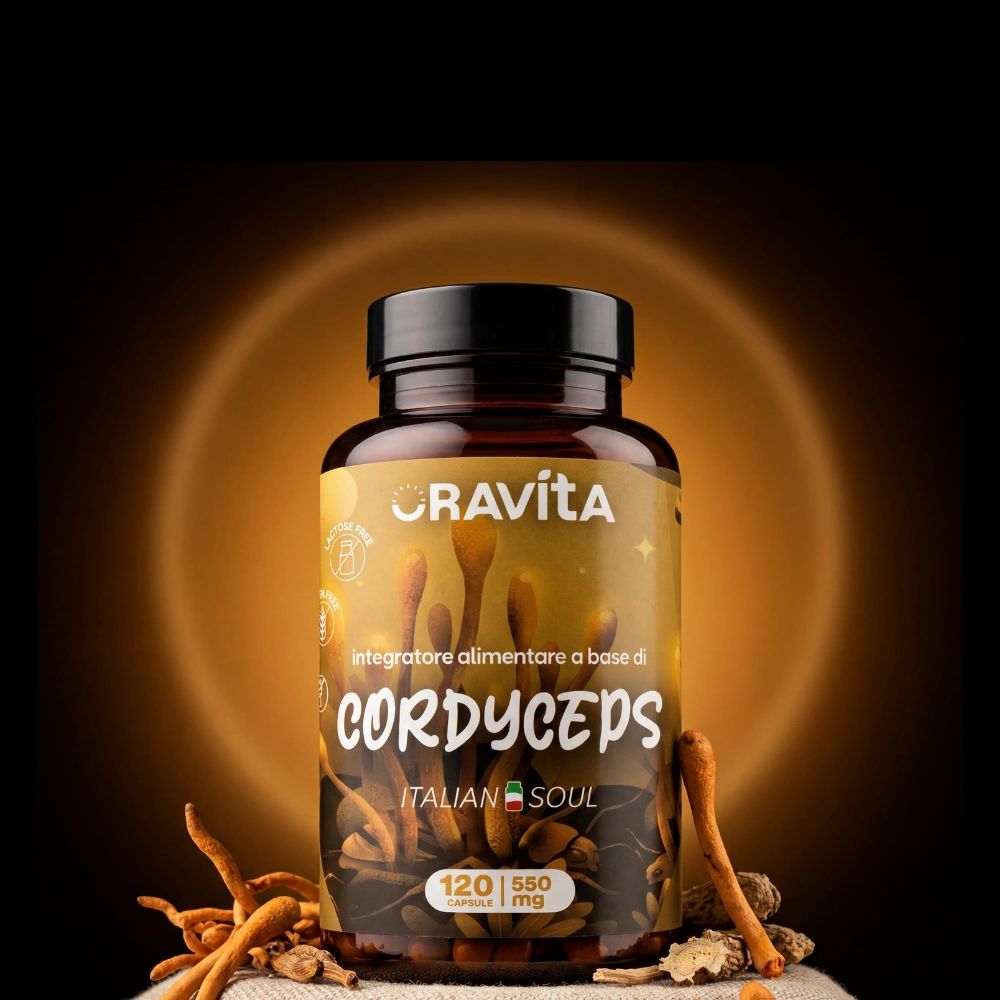 Oravita CORDYCEPS Estratto Micelio Titolato 40% Energia, Immunità e Vitalità