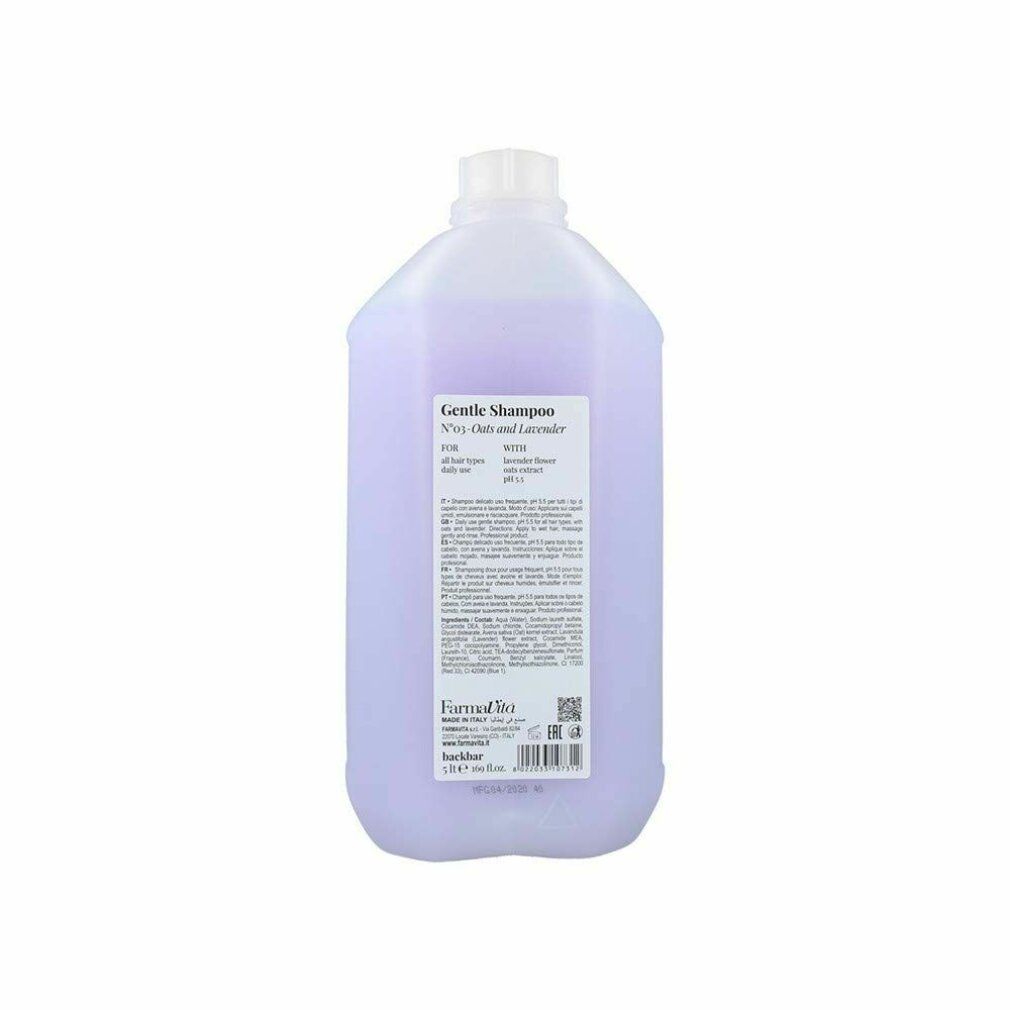 back bar shampoo delicato nº03 avena&lavanda