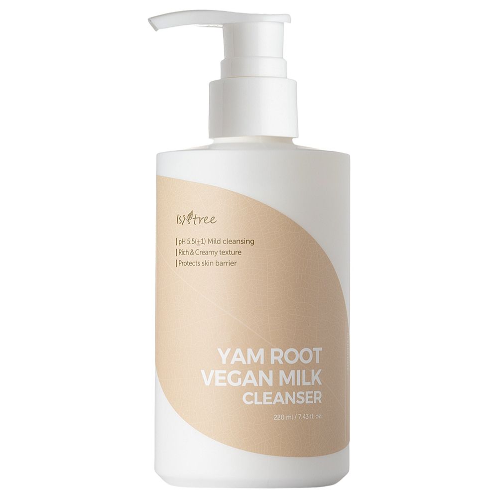 ISNTREE Yam Root Vegan Milk Cleanser – Detergente viso lenitivo con radice di igname