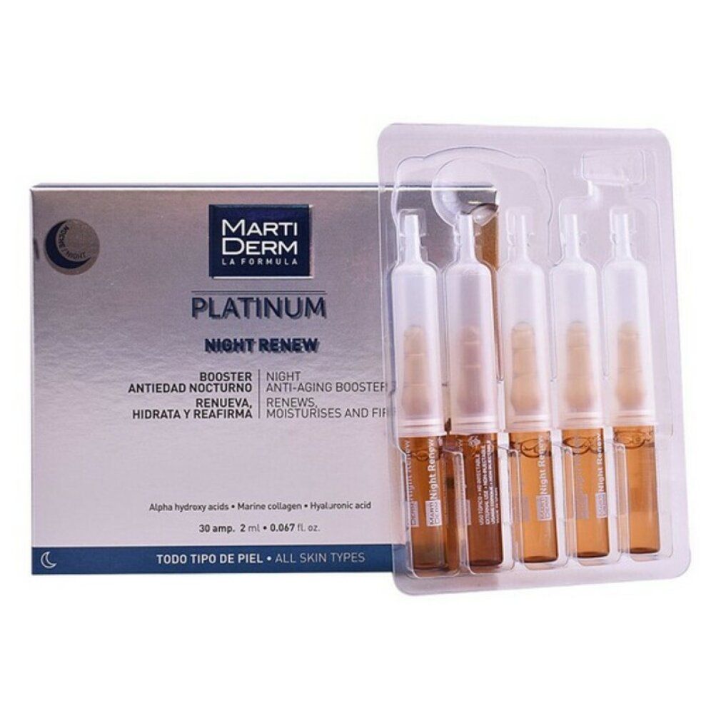 Martiderm Platinum Night Renew Siero Viso Rigenerante Notte