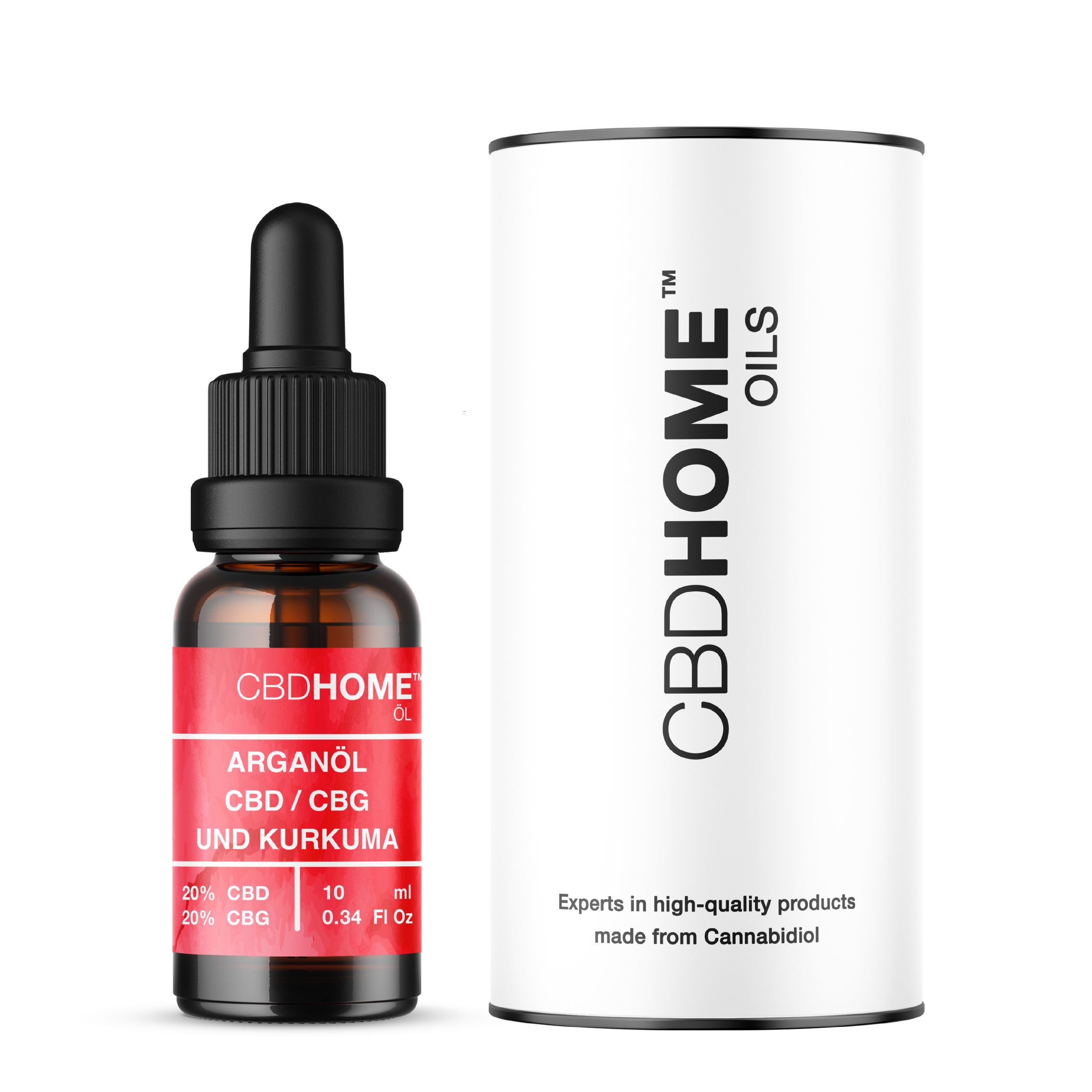 CBD HOME – Olio di CBD per dolori mestruali con CBG e olio di Argan – 20% CBD e 20% CBG