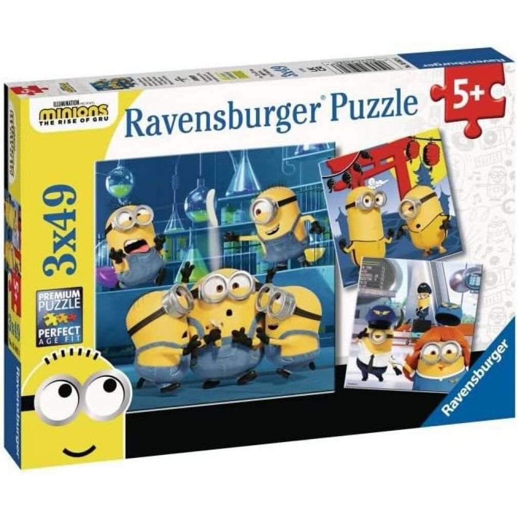 ravensburger Puzzle Mimons 2: il bösewicht sta arrivando 3x49 pezzi
