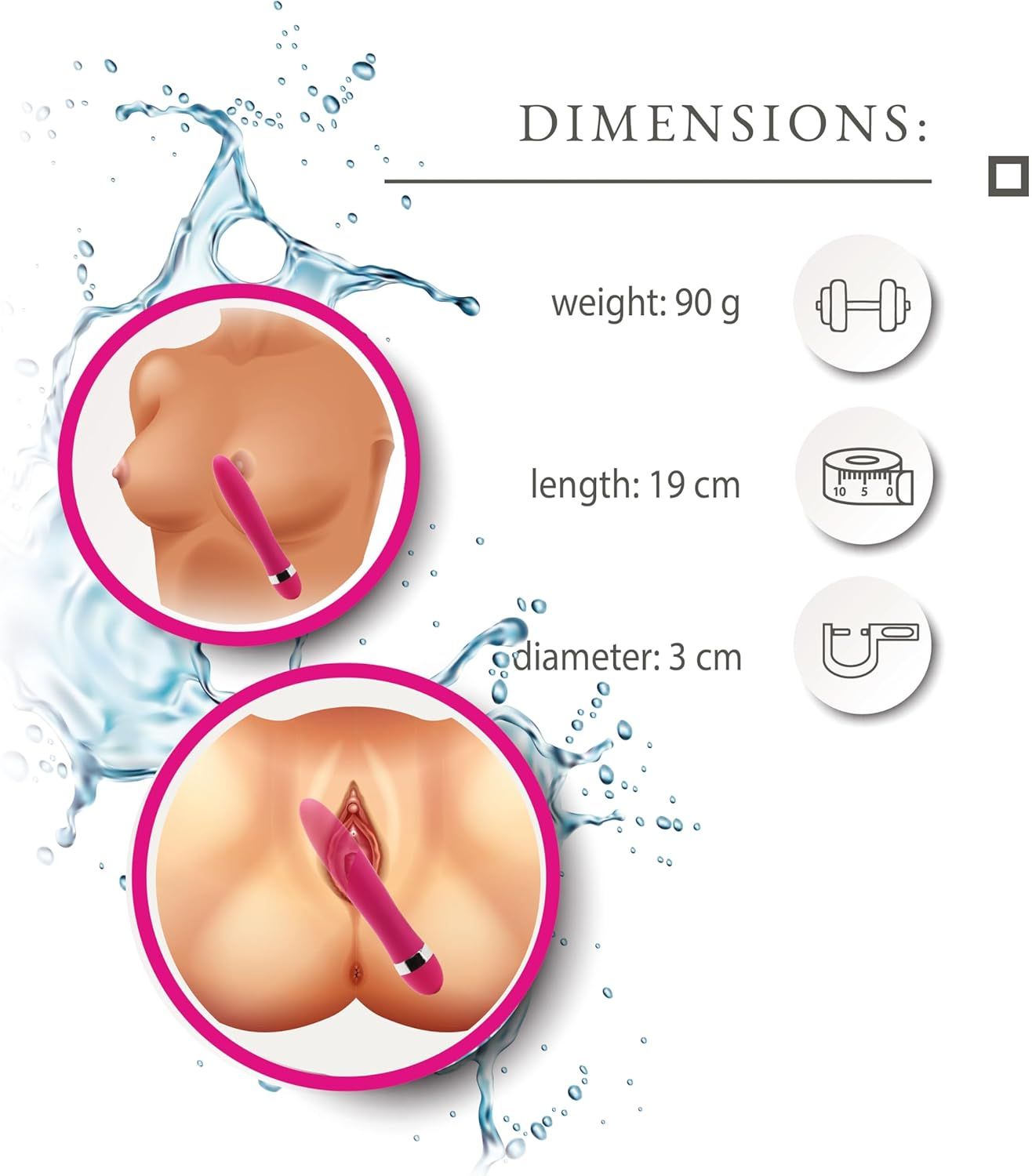 FOPS vibratori classici con vibrazione per donne