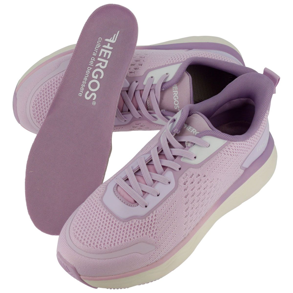 Hergos H3840 -  Sneaker leggera in tessuto traspirante e plantare estraibile