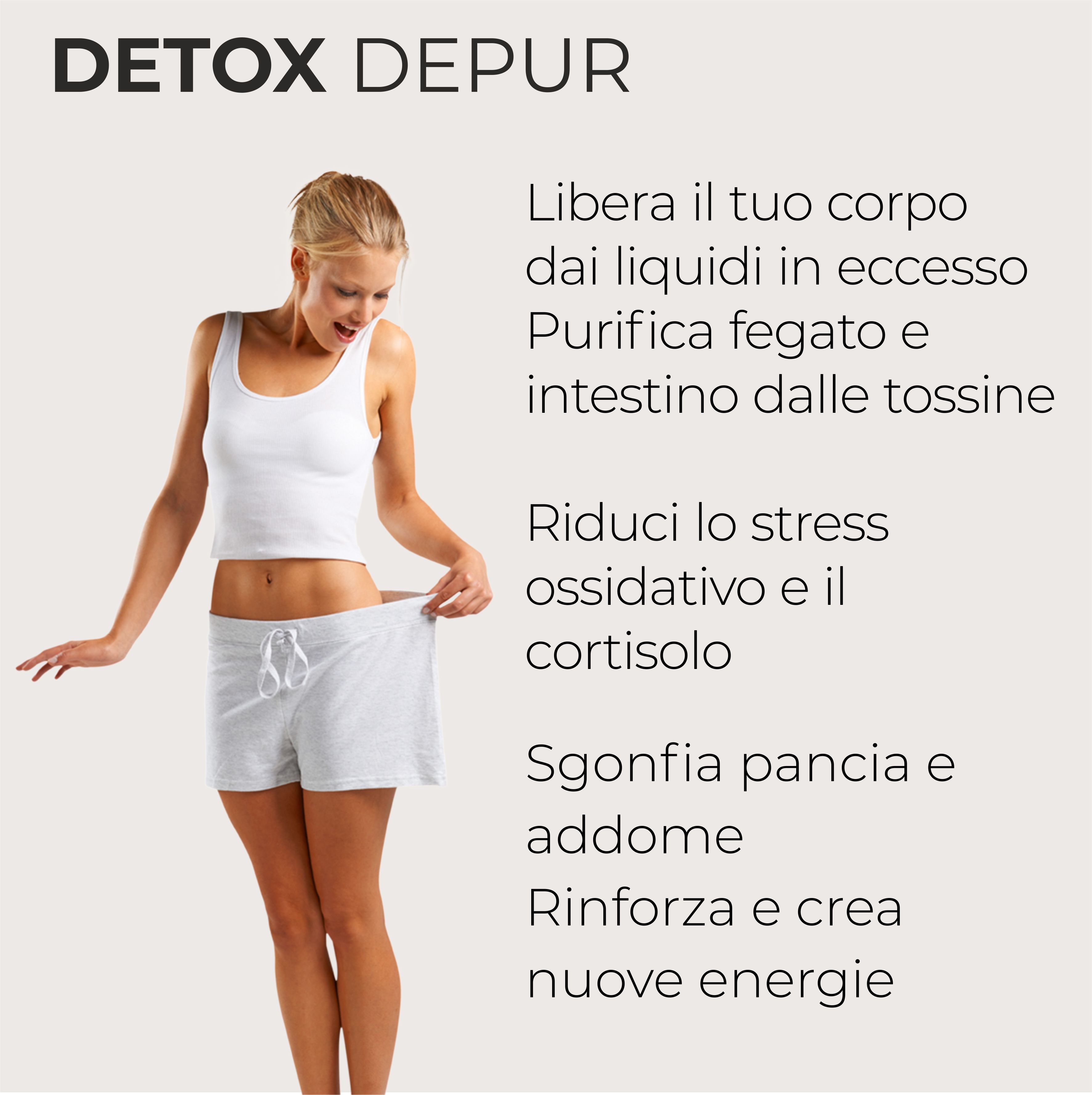 Detox Depur 20 Capsule Concentrate – Drenante Naturale e Depurativo Fegato e Intestino