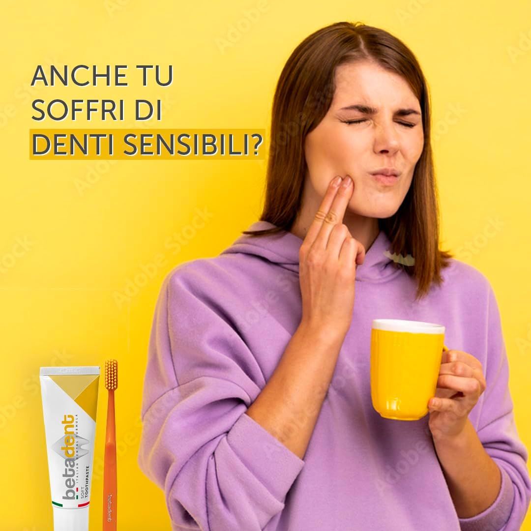 BETADENT - Dentifricio Soft - Denti Sensibili - Con aloe vera e tea tree oil