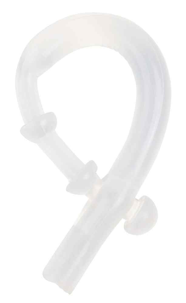 Anello penieno trasparente e flessibile. Forma ad anello con elemento regolabile. Materiale: probabilmente silicone.