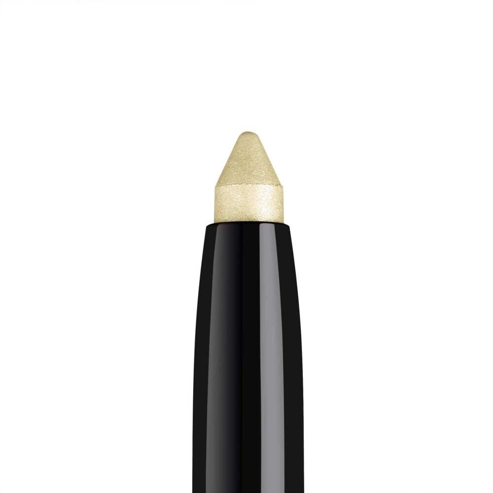 Primo piano della punta di un ARTDECO High Performance Eyeshadow Stylo giallo chiaro.