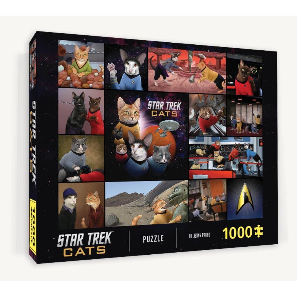 libri caroniclei Puzzle Star Trek Cats 1000 parti
