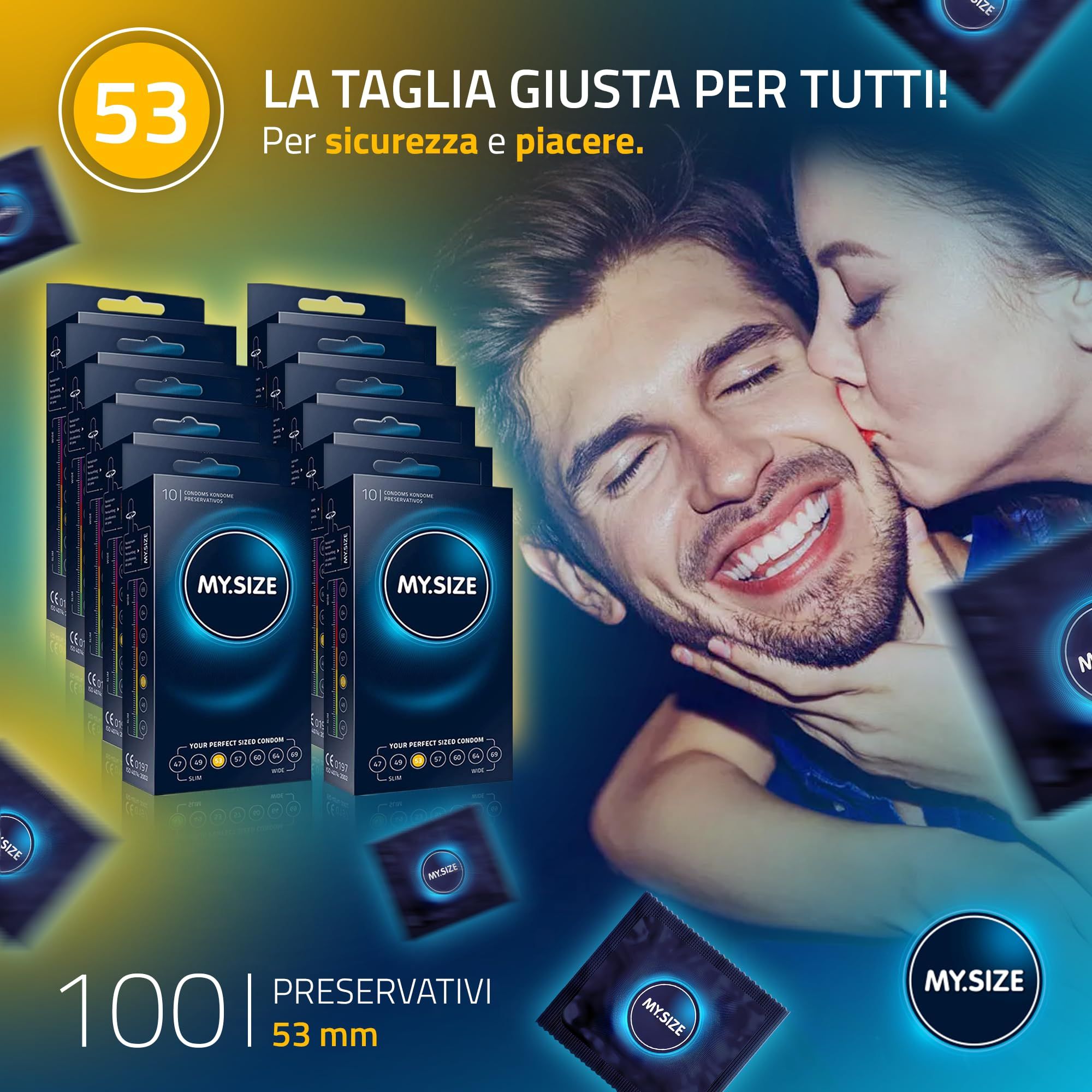 MY.SIZE Classic Preservativi Taglia 3 53mm