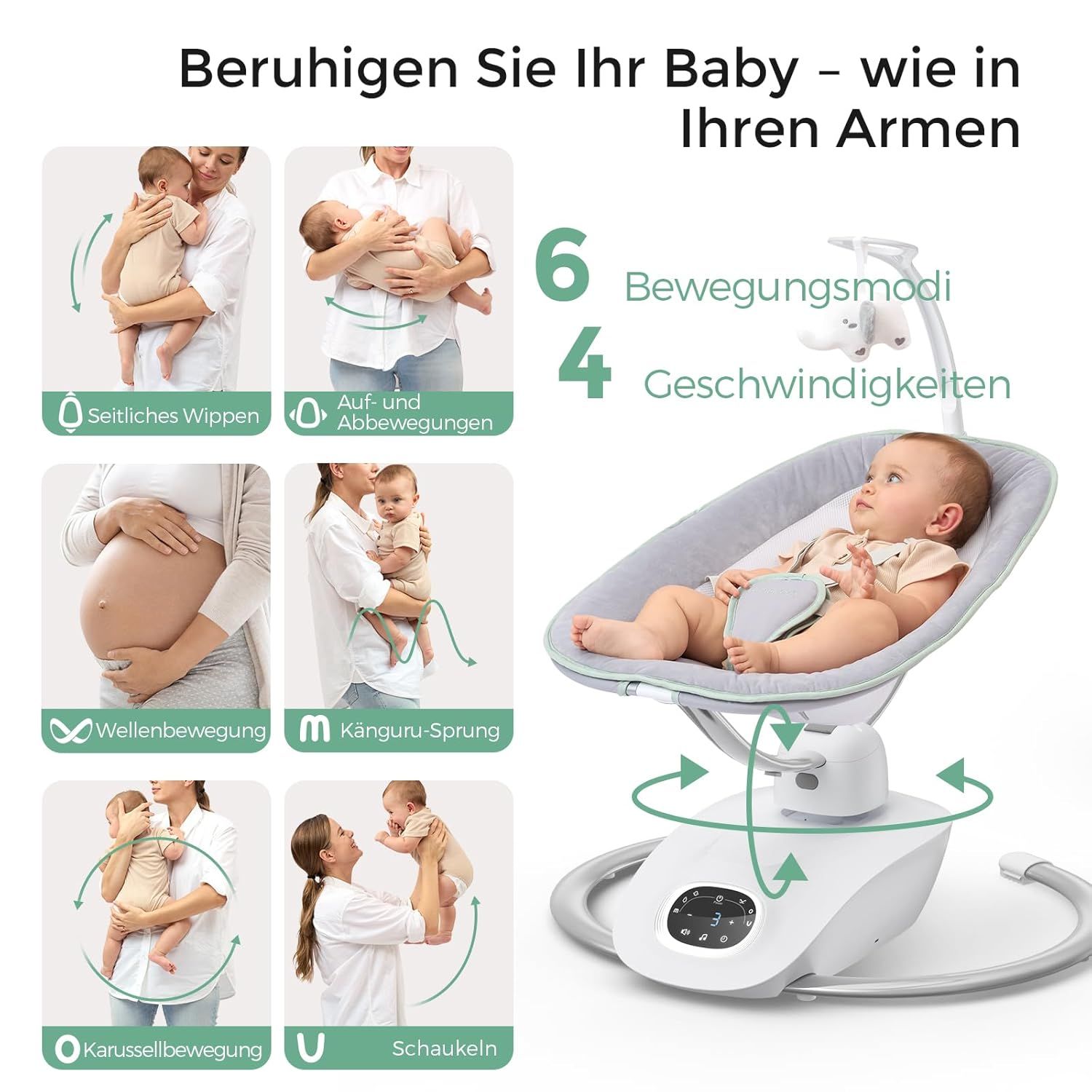 Sdraietta per bambini Momcozy CocoSway