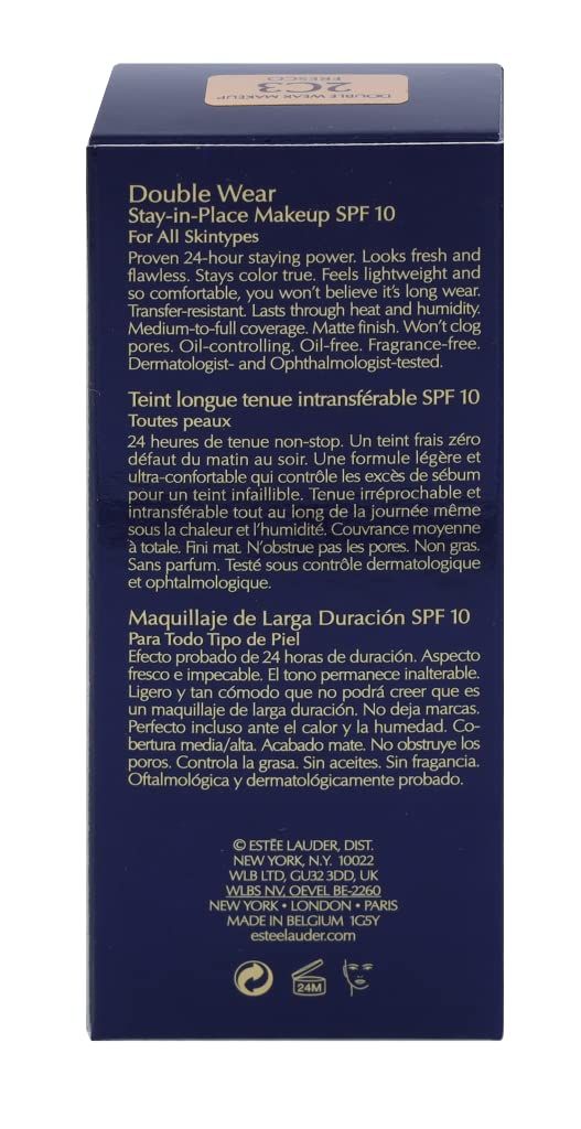 Retro della confezione blu scuro. Testo multilingue. Informazioni sul prodotto e produttore.