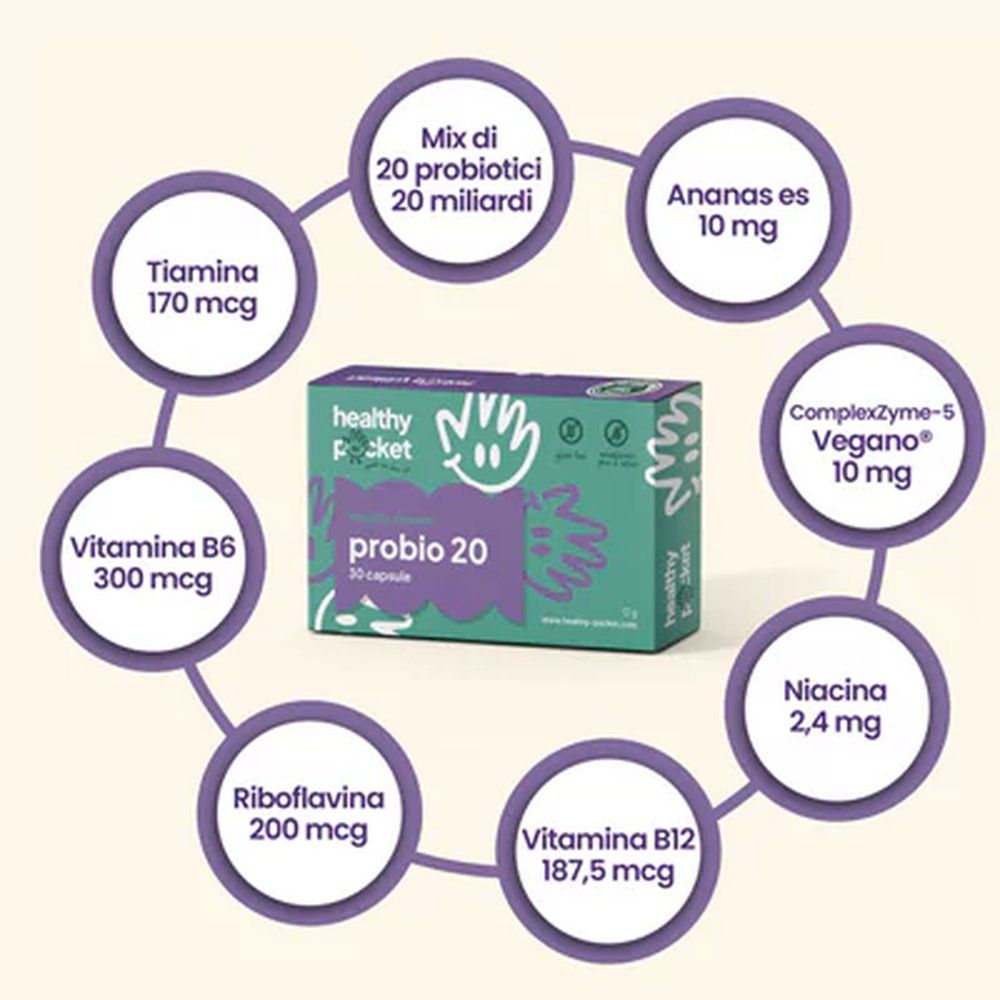 Probio 20 - Probiotici per la flora batterica intestinale