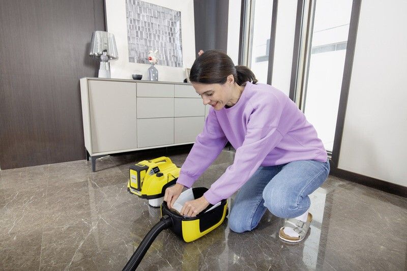 Sacchetti filtro in pile Kärcher 4 pezzi Sacchetti per aspirapolvere WD 1 Compact Battery